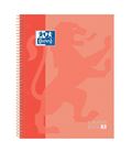 Cuaderno espiral a4 5x5 80h 90grs t/e/d melocoton oxford 400119096 - 60209