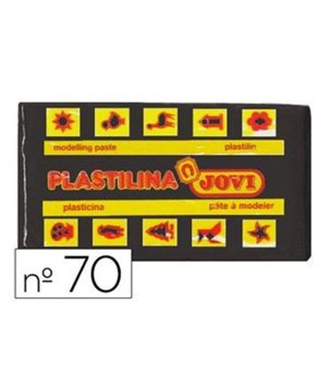 Plastilina 50 grs negra jovi 70/15 - 07878