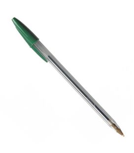 Boligrafo boli punta media cristal original verde bic 11230 8373621