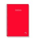 Cuaderno fº milimetrado 80h 60g tapa dura roja pacsa 16720