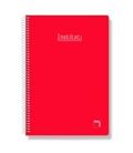 Cuaderno fº milimetrado 80h 60g tapa dura roja pacsa 16720 - 02187