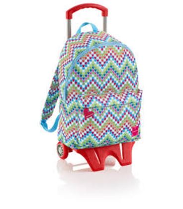 Mochila con carro grande zigzag agatha ruiz de la prada miquelrius 16605 - 16605