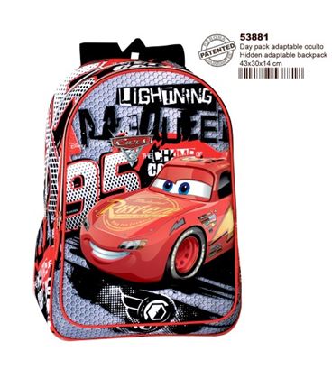 Mochila grande daypack adaptable carro cars 3 montichelvo 53881 - 53881