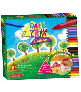 Ceras schoolpack 288 uds. (24 uds.x12 colores) dacstrix alpino da000149 - 111404