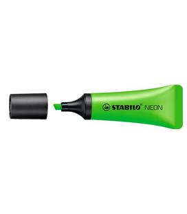 Marcador fluorescente neon verde stabilo 72/33