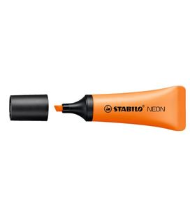 Marcador fluorescente naranja neon stabilo 72/54