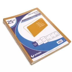 SUBCARPETA Fº 240GRS KRAFT BICOLOR C.25 GRAFOPLAS 00017976