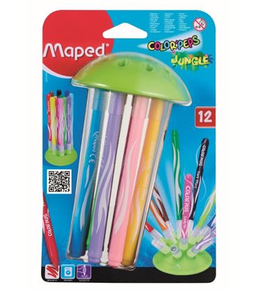 Rotulador escolar color´peps jungle 12u. maped 845445 - 845445_PA_CB