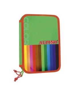 Estuche con pinturas y rotuladores 2 pisos pequeño color alpino ua000113 496533 - UA000113