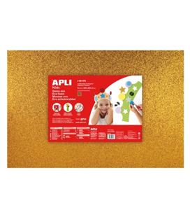 Goma eva oro purpurina 40x60 espesor 2mm apli 13175 13180 - 13175