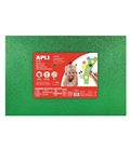 Goma eva verde purpurina 40x60 espesor 2mm apli 13173 13179