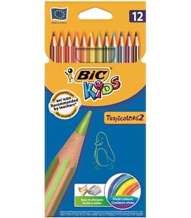 Pintura madera tropicolor 12u. bic 022503