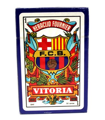 Baraja cartas barcelona remy caja carton c.50 fournier 2810 - 2810