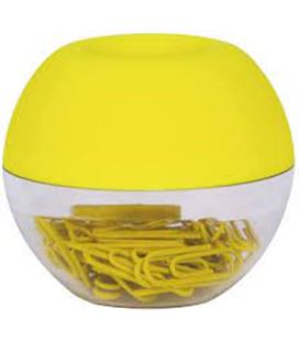 Porta clips fluor collection amarillo +clips apli 18428 - 18428