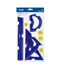 Juego reglas 4 piezas flex&resistant azul milan 359801