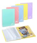 Carpeta 40 fundas fº espiral gomas amarillo pastel soft carchivo 53264020