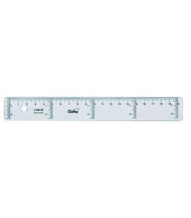 Regla 20cm transparente safta 400920 - 25501040
