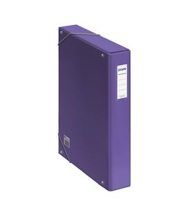 Carpeta proyecto fº 5cm carton forrado morado dohe 10363