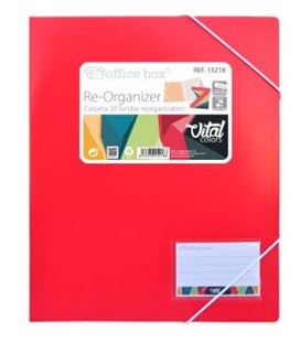 Carpeta 20 fundas re-organizer vital colors officebox 15218