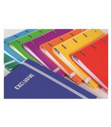 Carpeta a4 4 anillas + recambio 5x5 colores exclusive pacsa 25006 - 25006