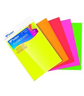 Cartulina a4 10h colores fluorescentes sadipal 15429