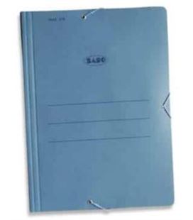 Carpeta carton azul gomas solapa grande mod 316 saro