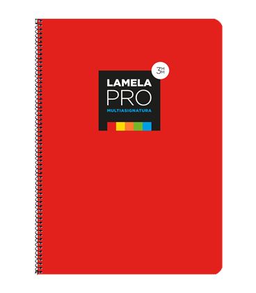 Cuaderno fº 3mm 100h 90grs tapa extra dura roja lamela 7fte103r - 7FTE103R