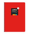 Cuaderno fº 3mm 100h 90grs tapa extra dura roja lamela 7fte103r - 7FTE103R