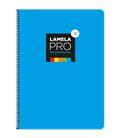 Cuaderno fº 3mm 100h 90grs tapa extra dura azul lamela 7fte103a