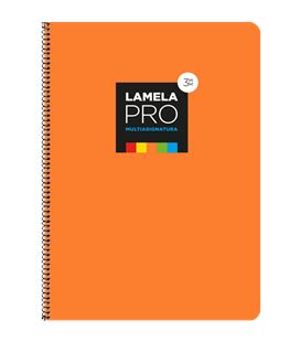 Cuaderno fº 3mm 100h 90grs tapa extra dura naranja lamela 7fte103n - 7FTE103N