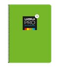 Cuaderno fº 3mm 100h 90grs tapa extra dura verde lamela 7fte103v - 7FTE103V