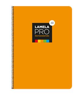 Cuaderno fº 4mm 100h 90grs tapa extra dura naranja lamela 7fte104n - 7FTE104N