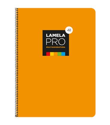 Cuaderno fº 4mm 100h 90grs tapa extra dura naranja lamela 7fte104n - 7FTE104N