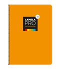 Cuaderno fº 4mm 100h 90grs tapa extra dura naranja lamela 7fte104n - 7FTE104N