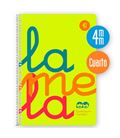 Cuaderno 4º 4mm 80h 90g tapa plastic amarillo fluor lamela 7ctp004a