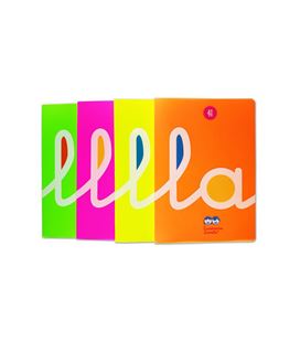 Cuaderno a4 4mm 50h 70g cuadrovia t.plastic fluor surtido lamela 06a4p04 - 68100