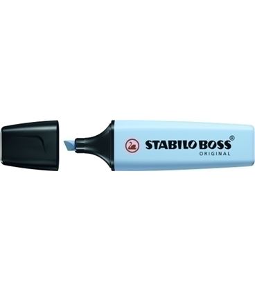 Marcador fluorescente azul nublado pastel boss original stabilo 70/111 - 10203392