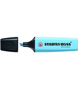 Marcador fluorescente azul ventoso pastel boss original stabilo 70/112 - 10203583