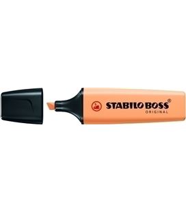 Marcador fluorescente naranja palido pastel boss original stabilo 70/125