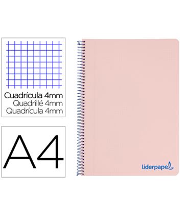 Cuaderno fº 4x4 80h 90grs pp wonder rosa pastel liderpapel 08970 th02 - 08970