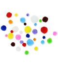 Pompones colores y tamaños surtidos pack 100uds grafoplas 68016200