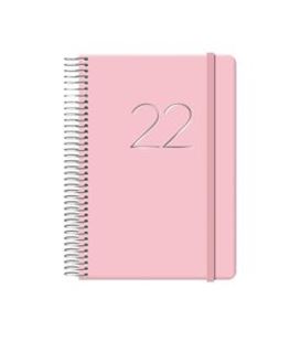 Agenda 12,5x18 2022 dia pagina espiral gloss rosa dohe 12571 - 12571