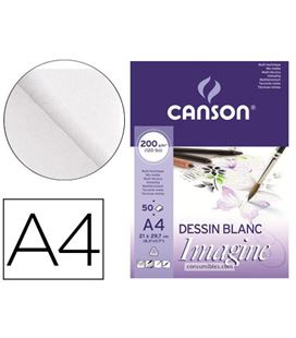 Bloc dibujo imagine mix media a4 50h 200gr canson c200006008