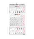 Calendario pared 2025 26.5x48 3 meses vista escribir finocam 781580025 - 781580025-1