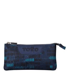 Estuche vacío triple plano tablero azul jaspeado totto ac52eco012-2126z-0j8 - AC52ECO012-2126Z-0J8