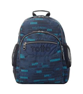 Mochila escolar doble azul jaspeado totto ma04eco029-2126n-0j8 - MA04ECO029-2126N-0J8