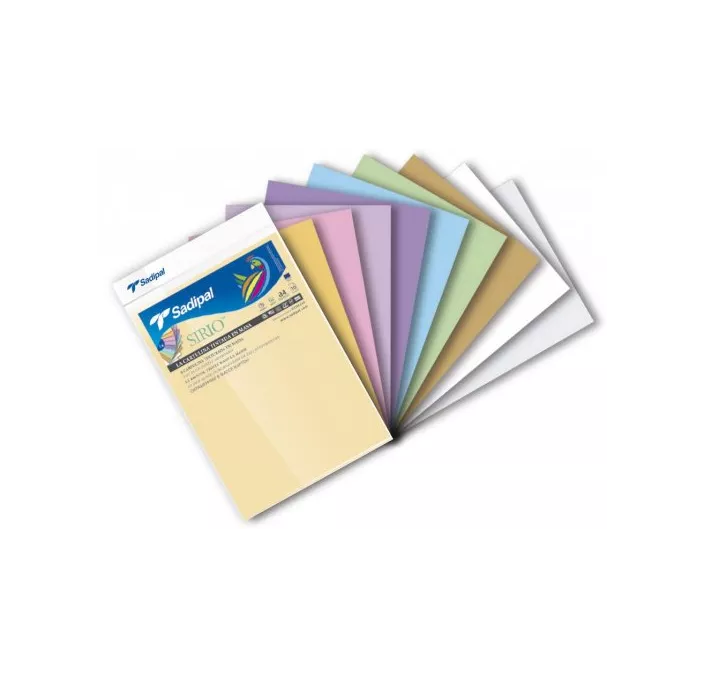 CARTULINA A4 10H COLORES PALIDOS SADIPAL 07388 S322A451