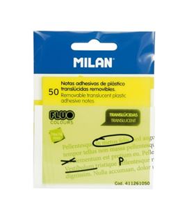 Nota adhesiva posit translucida 76x76 50h amarillas milan 411261050