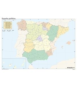Mapa mudo españa politico erik mm0101