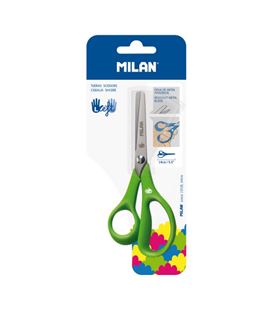 Tijera zurdos verde blister milan bwm10259 - BWM10259